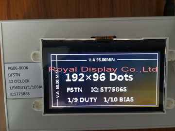 Tipo gráfico RYG19264B do módulo DFSTN LCD do LCD da RODA DENTEADA padrão pequena do tamanho 