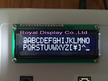 REAL INDIQUE o painel branco do LCD VA da exposição de 16x2 LCD para o jogo RYB1602A