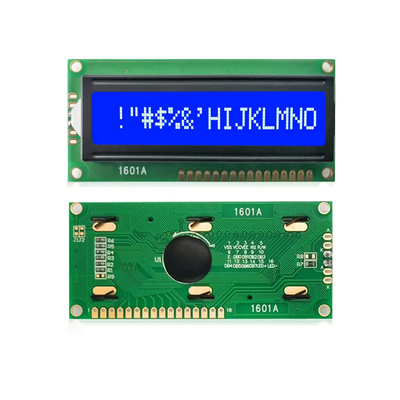módulo negativo azul de 8 bits do caráter STN LCD da relação 16x1 do MPU da ESPIGA de 1601A Dot Matrix