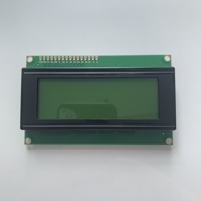 Módulo de exibição LCD de 4x20 caracteres com luz de fundo amarela e verde