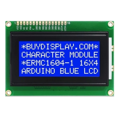 Display LCD de alta definição de 1604 caracteres STN Azul Negativo 16X4 Monocromo