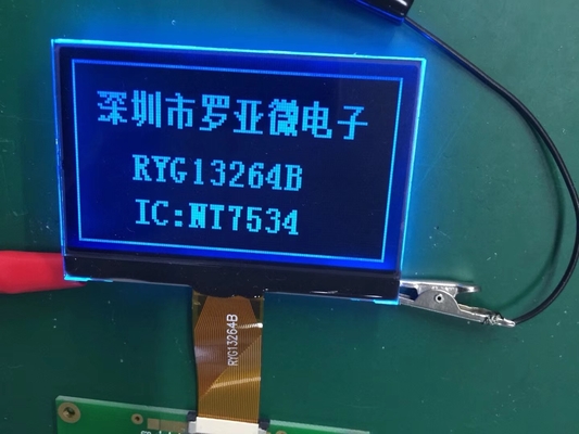 Módulo LCD DFSTN Transmissor Negativo Monocromo 3.0v Com NT7534IC