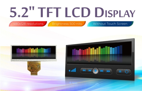 5.2'' 480*RGB*128 TFT LCD Module Winstar WF52ATLASDNN0 substitua às 6 horas