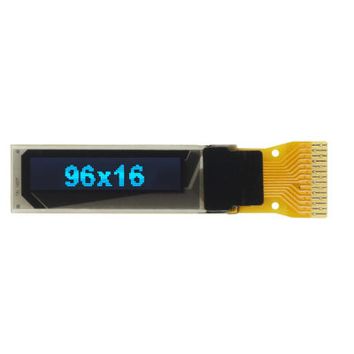 Módulo da exposição de Pin Monochrome Blue OLED da polegada 14 de ODM/OEM 96x16DOTS 0,84