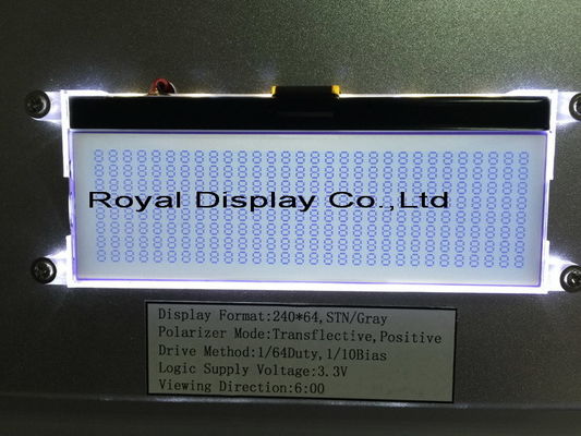 O preço de fábrica chinês personalizou do módulo gráfico da exposição de 240X64 FSTN o módulo monocromático positivo de Stn LCD LCD