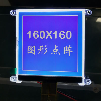 exposição gráfica 160X160 3.3V FPC do LCD da paralela da roda denteada de 60mA FSTN mono para o detector