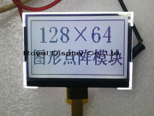 Módulo gráfico pequeno de série azul da exposição de Spi 128X64 Cog/COB Blacklight LCD das vendas quentes