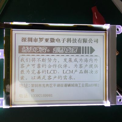 Módulo padrão feito sob encomenda de FSTN 320X240 Dots Graphic LCD com positivo branco de Transflective do luminoso
