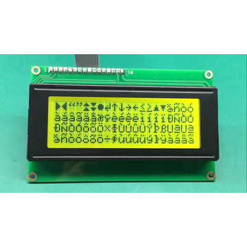 Exposição 20X4 Dot Stn Yg Character de Amber Backlight Alphanumeric LCD