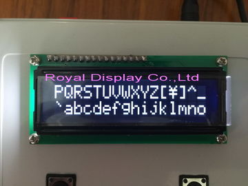 REAL INDIQUE o painel branco do LCD VA da exposição de 16x2 LCD para o jogo RYB1602A