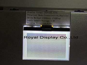 módulo gráfico do LCD da fonte de alimentação 3.3V com o luminoso branco do diodo emissor de luz de ST7586S