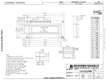 MÓDULO do LCD da RODA DENTEADA do motorista do ODM ST7565R do OEM com PCBA RYP13232AGFTWWN