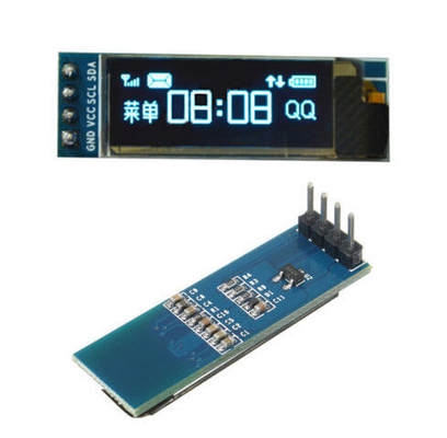 Uma série 0,91&quot; azul de 0,91 polegadas 128x32 I2C IIC motorista do módulo SSD1306 da exposição de OLED LCD
