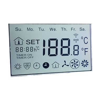 segmento 7 monocromático do TN LCD do módulo feito sob encomenda de 3.3V para o medidor esperto da energia