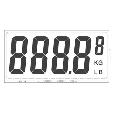 7 o segmento alfanumérico LCD feito sob encomenda indica a relação de I2C para Front Screen
