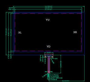 Espessura de vidro alta do painel de toque do Lcd da sensibilidade vária aceitável
