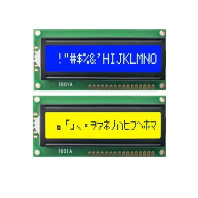 módulo negativo azul de 8 bits do caráter STN LCD da relação 16x1 do MPU da ESPIGA de 1601A Dot Matrix