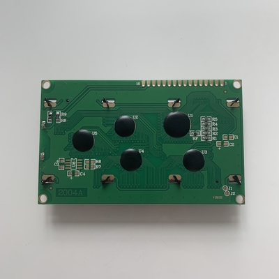 Módulo de exibição LCD de 4x20 caracteres com luz de fundo amarela e verde