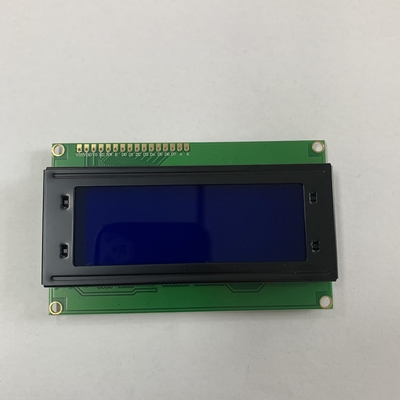 Módulo de exibição LCD de 4x20 caracteres com luz de fundo amarela e verde