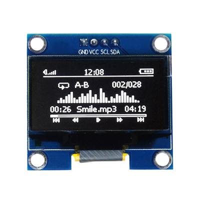 Cor de Alto Contraste 0,96'' OLED Display Module 128X64 Dots Matrix Screen