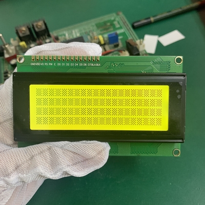 STN Modulo LCD amarelo monocromo 20X4 de 16 pinos com luz de fundo LED