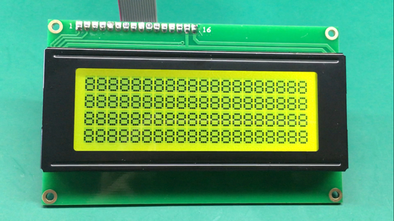 RY-C204LYILYW STN Modulo LCD de caracteres amarelo - verde com IC SPLC780D1-021A