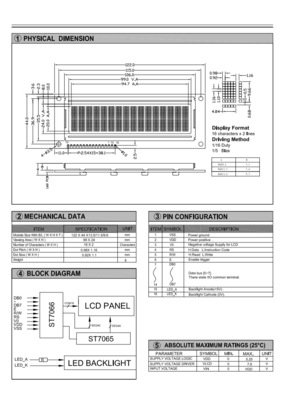16*2 Modulo LCD STN de tamanho grande Negativo Azul Monocromo com IC ST7065