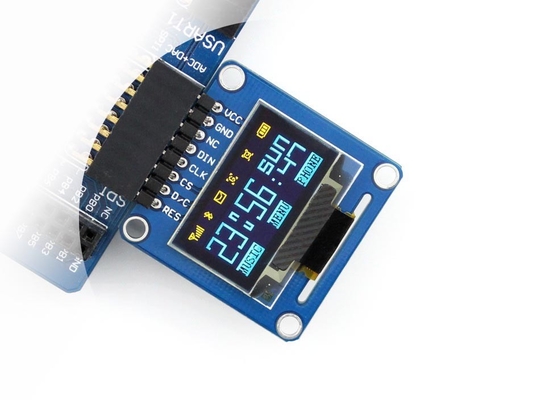 1.29' 1.3' OLED LCD Modulo 128*64 Monocromo Azul Ampla Temperatura Visão Livre