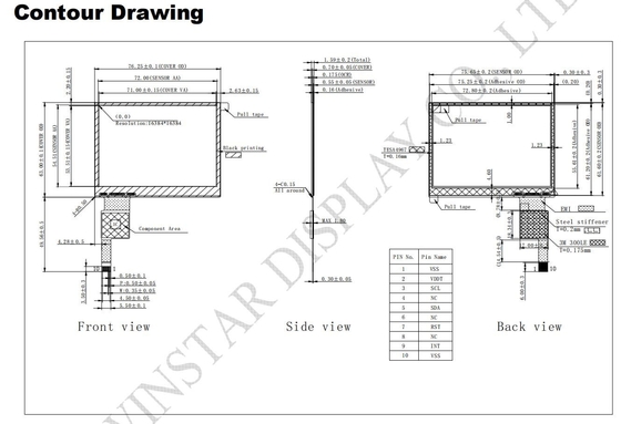 3.5'' Touch Panel Multi Touch COF CTP LLI2130 IC I2C Interface PCTP personalizável