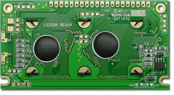 122*32 Módulo gráfico LCD CFAG12232A-TMI-TA STN Transmissor azul de 6H e exibição de ampla temperatura