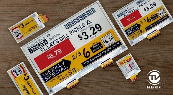 3.7'' EPD 240*416 4 Display de papel eletrónico a cores para sistema de etiquetas eletrónicas de prateleira