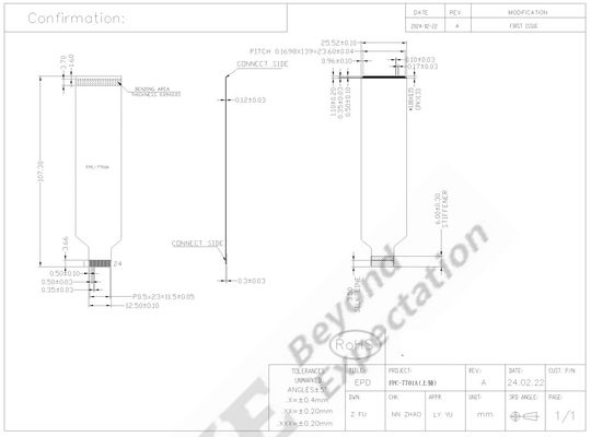 13.3' 4 cores 960*680 E-paper display 1500 nit módulo