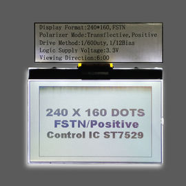 Luminoso branco Fstn módulo de 240 * de 160 Dots Graphic LCD para a exposição do LCD do caráter da matriz