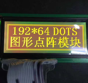 Tipo do módulo gráfico de STN do LCD da definição de 192x64 pontos da cor amarela + verde 19264