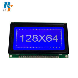 O módulo gráfico azul transmissivo LCD da mono ESPIGA STN LCD segmenta pontos da exposição 128x64
