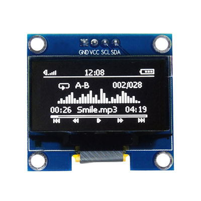 Módulo da exposição de Board Spi LCM do motorista da relação de 0,96 polegadas 128X64 LCD OLED