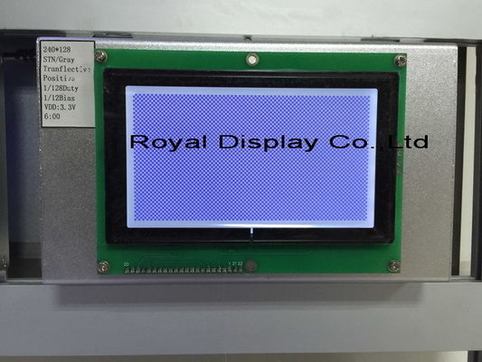 Módulo feito-à-medida do LCD da ESPIGA do luminoso dos pontos de Digitas FSTN 240X128 da exposição gráfica do LCD instrumento industrial