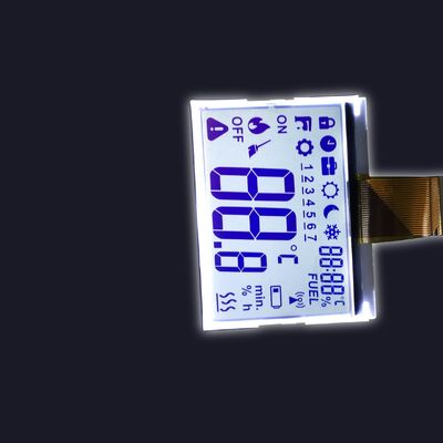 O painel LCD 128X64 monocromático do segmento de STN YG ST7565R 7 pontilha a solda de FPC