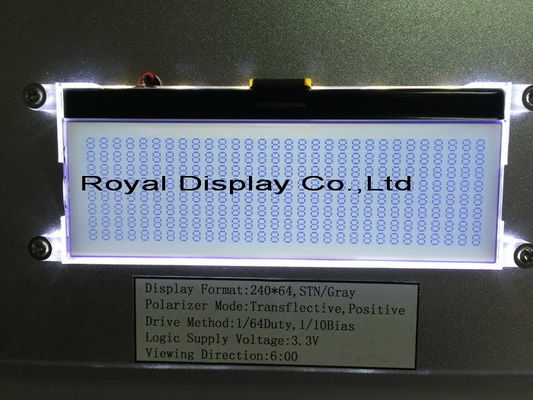 Módulo monocromático personalizado fábrica do luminoso do painel ST7565R IC LCD do LCD da roda denteada do tamanho RYG12864M 128x64