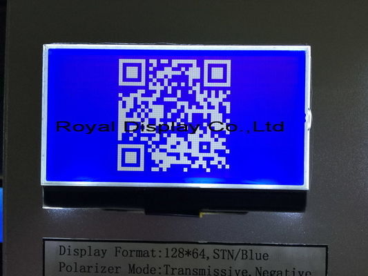 de 128x64 FSTN mono LCD exposição positiva Stn Gray For Medical Equipment da RODA DENTEADA 3V