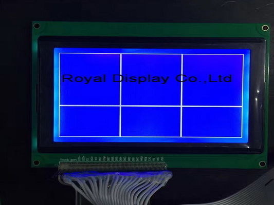 240*128 PONTILHA o módulo paralelo do luminoso do módulo STN YG/Blue Lcd da exposição de ROHS FSTN 3V LCD