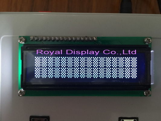 Módulo branco da exposição do LCD da RODA DENTEADA do luminoso da tela pequena de Yg da relação paralela do caráter da ESPIGA 16X2