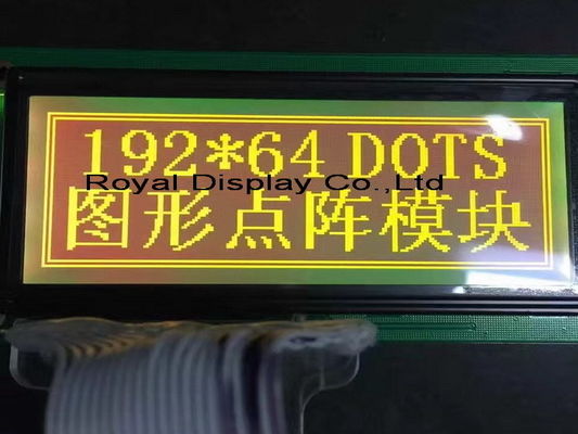 Do módulo gráfico do LCD da RODA DENTEADA de STN/FSTN 192*64 Dots Size luminoso branco personalizado do LCD mono