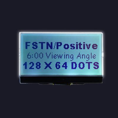 Módulo líquido paralelo de Crystal Display LCD de 12864 séries do luminoso 3V do diodo emissor de luz de Dots Positive Small Size White /Amber