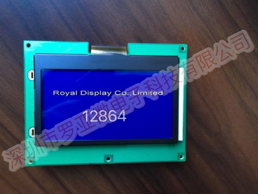 Módulo azul 5V da exposição do LCD do luminoso 12864 de Dfstn COG/COB do caráter
