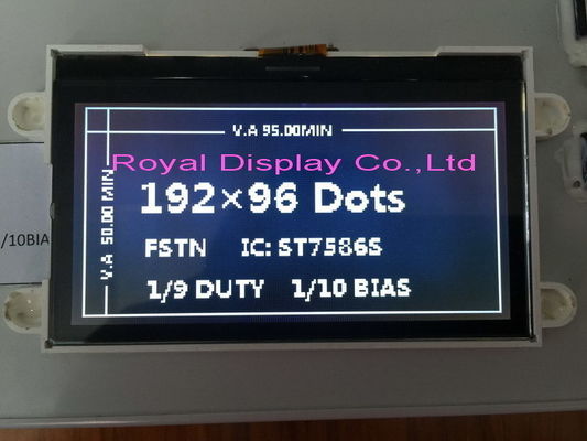Relação paralela gráfica do módulo FSTN FFC de Stn 192x64 Dots Mono LCD