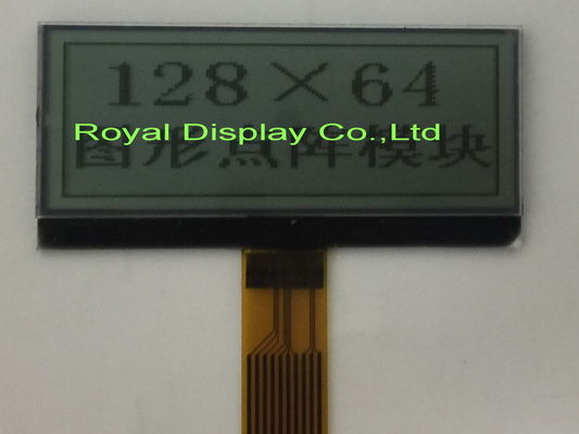 FSTN FFC 3V 128X64 Dots White/exposição gráfica ambarina do luminoso ST7565R LCD do diodo emissor de luz para a posição