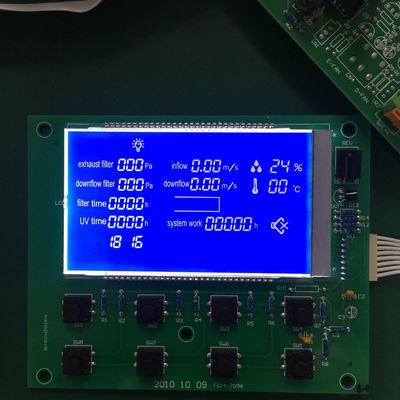 O painel Tn Htn Va Stn 1/3 do GV Stn VA LCD da RODA DENTEADA de FSTN inclina o módulo gráfico do LCD