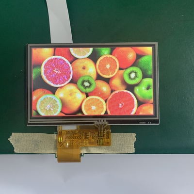 480×272 pontilha bocados do Pin 6 da exposição 5.0V RGB 40 de TFT LCD painel de toque de 5,0 polegadas