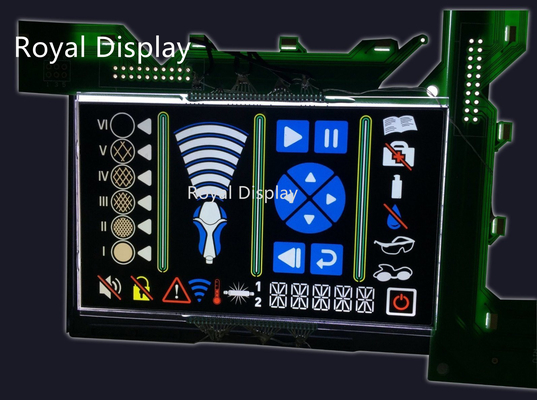 segmento 7 FSTN negativo VA diagonal do painel 1/3 negativo de 3.3V VA LCD